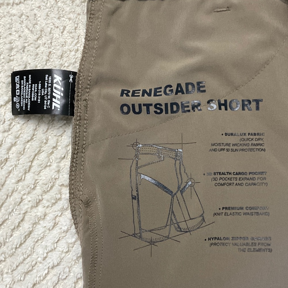 Kuhl Men's THE RENEGADE OUTSIDER® SHORT Size 32 - Picture 12 of 16